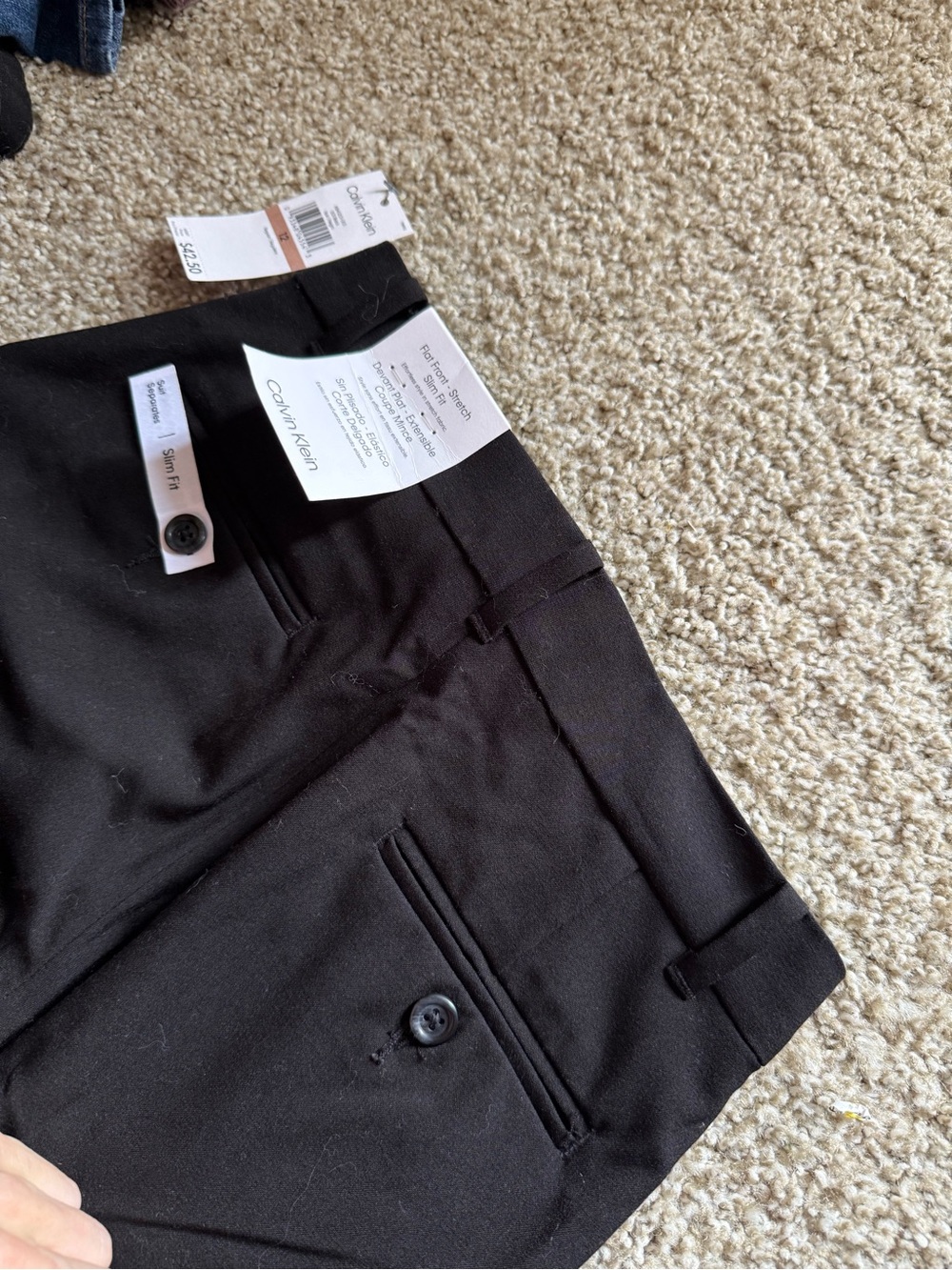 Calvin Klein Black Formal Dress Pants for Kids